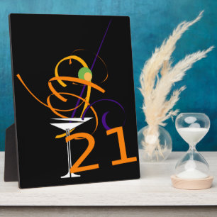 Feiern Sie den 21. Cocktail Fotoplatte