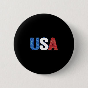 Feiern Sie den 4. Juli, Amerikas Unabhängigkeit US Button