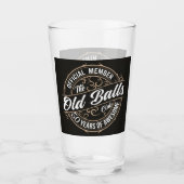 Feiern Sie den 50. Geburtstag stilvoll! Glas (Vorderseite)