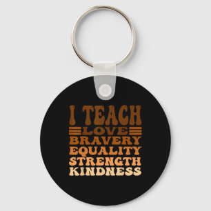 Feiern Sie den Black History Month I Teach Black H Schlüsselanhänger