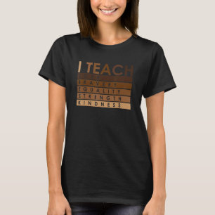 Feiern Sie den Black History Month, ich unterricht T-Shirt