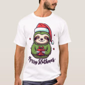 Feiern Sie den Geist der Niedlichen Weihnachtsfeie T-Shirt (Vorderseite)