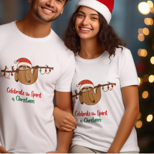 Feiern Sie den Geist der Weihnachtsfeier T-Shirt