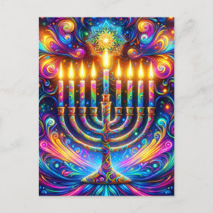 Feiern Sie den Geist von Hanukkah Postkarte