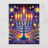 Feiern Sie den Geist von Hanukkah Postkarte (Vorderseite)