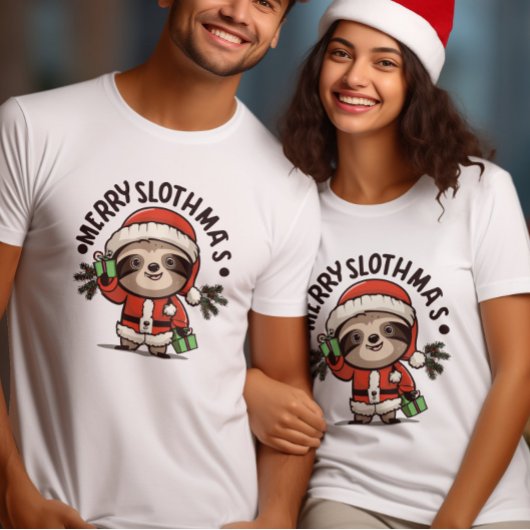 Feiern Sie den Geist von Weihnachten Sloth T-Shirt