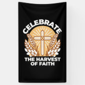 Feiern Sie den Glauben an Ernte - Inspiration Banner (Vertikal)