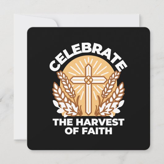 Feiern Sie den Glauben an Ernte - Inspiration Einladung (Vorderseite)