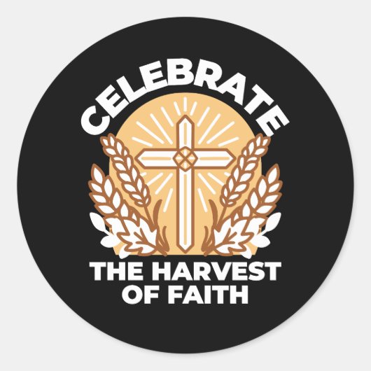 Feiern Sie den Glauben an Ernte - Inspiration Runder Aufkleber (Vorderseite)