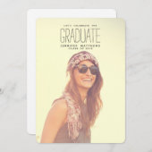 Feiern Sie den Graduate| Ausbildungspartei 2016 Einladung (Vorne/Hinten)