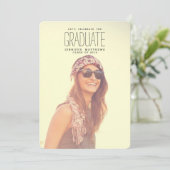 Feiern Sie den Graduate| Ausbildungspartei 2016 Einladung (Stehend Vorderseite)