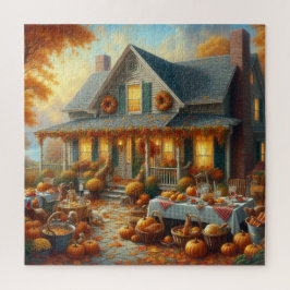 Feiern Sie den Herbstschwung mit gemütlichem Charm Puzzle