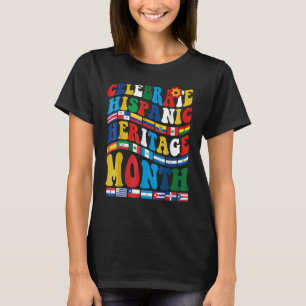 Feiern Sie den hispanischen Kulturerbe-Monat Latei T-Shirt