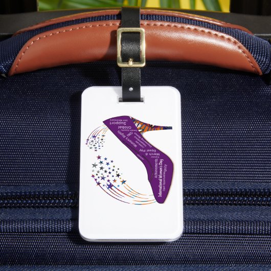 Feiern Sie den Internationalen Frauentag Gepäckanhänger (Vorderseite Insitu 2)