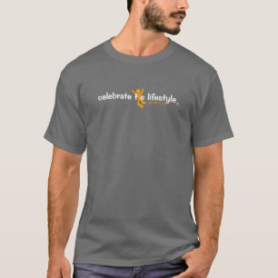 feiern Sie den Lebensstillogo-T - Shirt