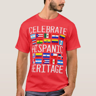 Feiern Sie den Monat Latino für das hispanische Er T-Shirt