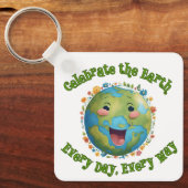 Feiern Sie den Schlüsselanhänger der Erde (Vorderseite)