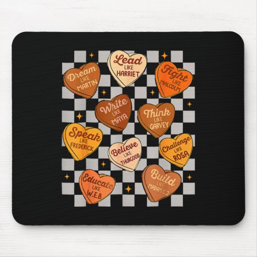 Feiern Sie den schwarzen Geschichtsmonat der Schul Mousepad (Vorne)