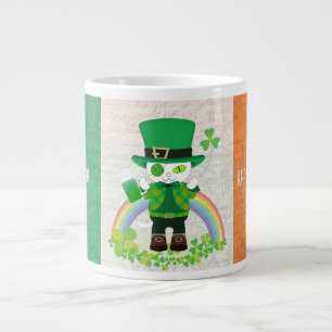 Feiern Sie den St. Patrick's Day mit einer glückli Jumbo-Tasse