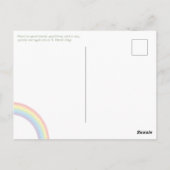 Feiern Sie den St. Patrick's Day mit einer glückli Postkarte (Rückseite)