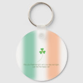 Feiern Sie den St. Patrick's Day mit einer glückli Schlüsselanhänger (Rückseite)