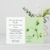 Feiern Sie den St. Patrick's Day mit uns!" Feier Einladung (Stehend Vorderseite)