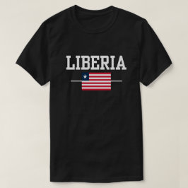 Feiern Sie den T - Shirt der liberianischen Flagge