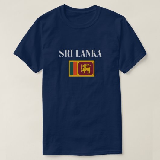 Feiern Sie den T - Shirt der sri-lankischen Flagge (Design vorne)