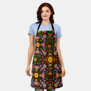 Feiern Sie den Tag der Toten im mexikanischen Stil Schürze