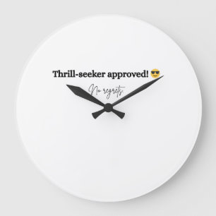 Feiern Sie den Tag mit furchtlosem Stil Große Wanduhr