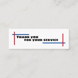 Feiern Sie den Tag/Vielen Dank für Ihren Service Mini Visitenkarte