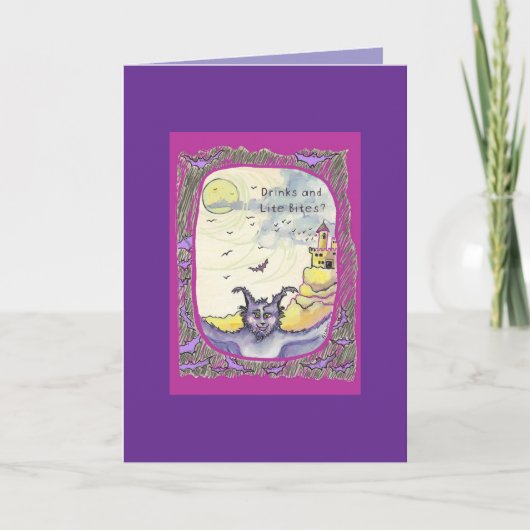 Feiern Sie den Vollmond mit uns Karte (Vorderseite)