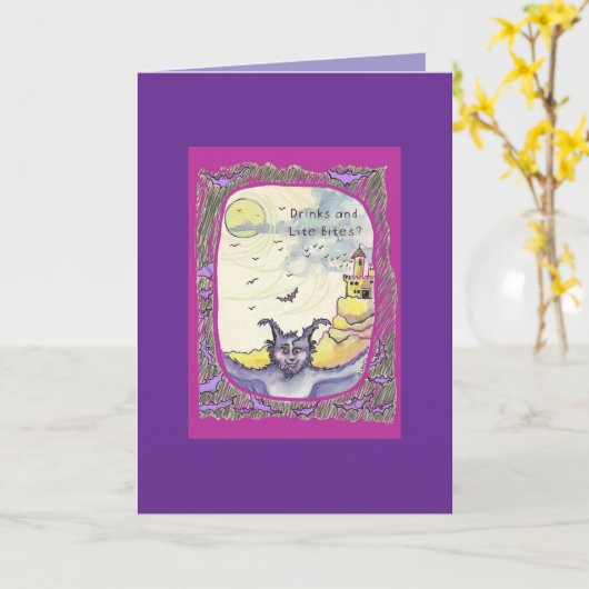 Feiern Sie den Vollmond mit uns Karte (Gelbe Blume)