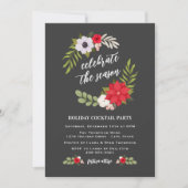 Feiern Sie den Weihnachtskranz der Weihnachtszeit Einladung (Vorderseite)