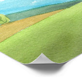 Feiern Sie den Weltkunsttag mit Atemberaubender Wa Poster (Ecke)