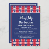 Feiern Sie die 4. GRILLEN Einladung (Vorne/Hinten)