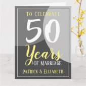 Feiern Sie die 50-jährige Ehe Karte (Gelbe Blume)