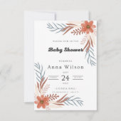 Feiern Sie die Ankunft eines neuen Babys mit Stil Einladung (Vorderseite)
