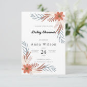 Feiern Sie die Ankunft eines neuen Babys mit Stil Einladung (Stehend Vorderseite)