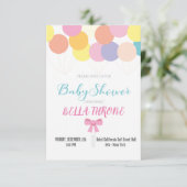 Feiern Sie die Ankunft Ihres kleinen Wunders! Einladung (Stehend Vorderseite)