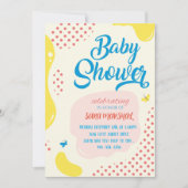 Feiern Sie die Ankunft Ihres kleinen Wunders! Einladung (Vorderseite)