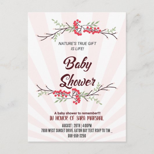 Feiern Sie die Ankunft Ihres kleinen Wunders! Postkarte (Vorderseite)