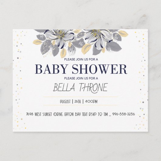 Feiern Sie die Ankunft Ihres kleinen Wunders! Postkarte (Vorderseite)