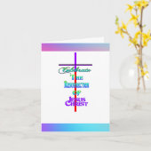 Feiern Sie die Auferstehung Jesu Christi OSTTER Karte (Gelbe Blume)