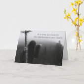 Feiern Sie die Beschleunigung Ihres Todes (Geburts Karte (Gelbe Blume)