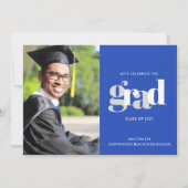 Feiern Sie die Blaue Ankündigung des Grand Foto Pa (Vorderseite)