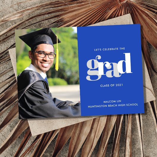 Feiern Sie die Blaue Ankündigung des Grand Foto Pa