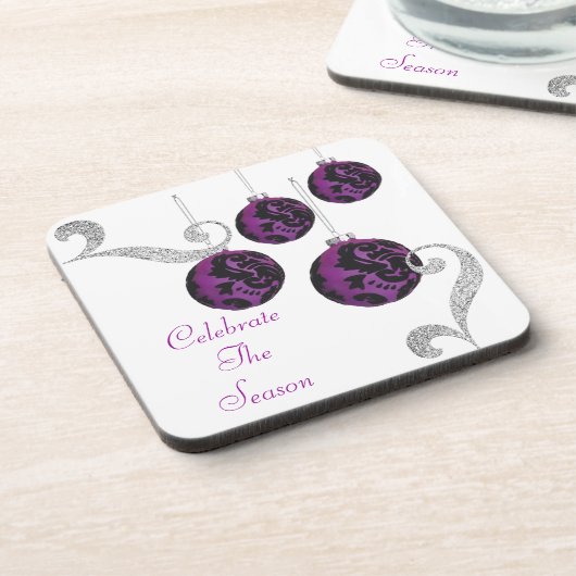 Feiern Sie die Cork Costers der Saison Getränkeuntersetzer (Linke Seite)