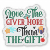 Feiern Sie die Freude, diese festliche Jahreszeit Aufkleber (Vorderseite)