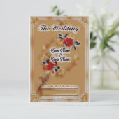 Feiern Sie die freudige Gewerkschaft mit unserem S Einladung (Stehend Vorderseite)